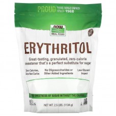 Эритритол, сахарозаменитель, Erythritol, Now Foods, Real Food, 1134 г