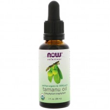 Масло таману, Tamanu Oil, Now Foods, Solutions, 100% чистое, органическое, сертифицированное, 30 мл