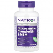 Глюкозамін хондроїтин МСМ, Glucosamine Chondroitin MSM, Natrol, 90 таблеток