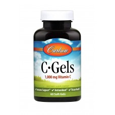 Витамин C, C-Gel, Carlson, 1000 мг, 60 гелевых капсул