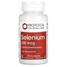 Селен, Selenium, Protocol for Life Balance, 200 мкг, 90 веганських капсул