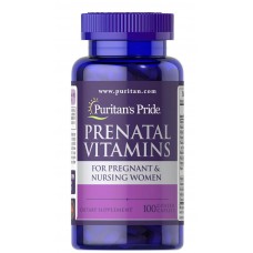 Витамины для беременных, Prenatal Vitamins, Puritan's Pride, 100 каплет