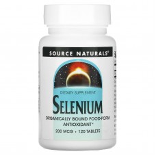 Селен, Selenium, Source Naturals, 200 мкг, 120 таблеток