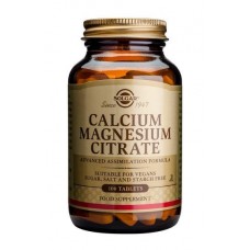 Кальций магний, Calcium Magnesium Citrate, Solgar, цитрат, 100 таблеток