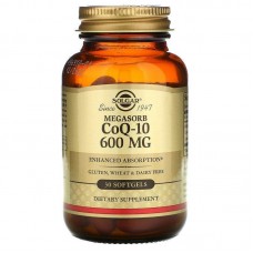Коензим Q10, Megasorb CoQ-10, Solgar, 600 мг, 30 гелевих капсул