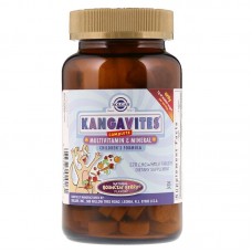 Витамины для детей, Kangavites, Multivitamin & Mineral Childrens Formula, Solgar, кангавитс, ягоды, 120 таблеток