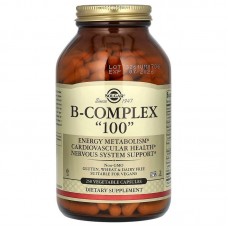 Витамины В-100, комплекс, B-Complex "100", Solgar, 250 вегетарианских капсул