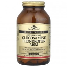 Глюкозамин хондроитин МСМ, Glucosamine Chondroitin MSM, Solgar, тройная сила, 120 таблеток