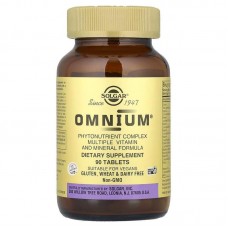 Омниум, мультивитамины и минералы, Omnium, Phytonutrient Complex, Solgar, 90 таблеток