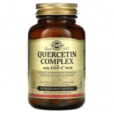 Кверцетин комплекс с эстер-С, Quercetin, Solgar, 50 вегетарианских капсул