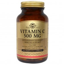 Витамин С, Vitamin C, Solgar, 500 мг, 100 капсул