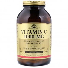 Витамин С, Vitamin C, Solgar, 1000 мг, 250 растительных капсул