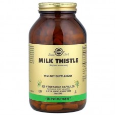 Расторопша, Milk Thistle, Solgar, 250 вегетарианских капсул (450 мг на капсулу)