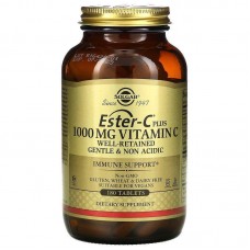 Естер-С плюс, Ester-C Plus, Solgar, вітамін C, 1000 мг, 180 таблеток