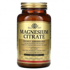 Цитрат магния, Magnesium Citrate, Solgar, 120 таблеток