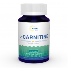 L-карнітин, L-carnitine Powerfull, Sunny Caps, 250 мг, 60 капсул