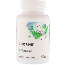 L- глютамін, L-Glutamine, Thorne, 90 капсул