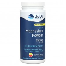 Магний, защита от стресса, Stress-X Magnesium, Trace Minerals Research, порошок, без сахара, малина и лимон, 230 г