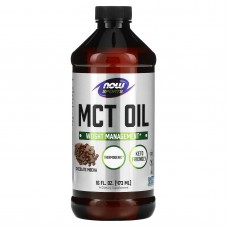 Масло МСТ для схуднення, MCT Oil, Now Foods, Sports, смак шоколадного мокко, 473 мл