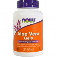 Алое вера, Aloe Vera, Now Foods, 10000 мг, 100 гелевих капсул