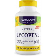 Лікопін, Natural Lycopene, Healthy Origins, 15 мг, 180 гелевих капсул