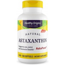 Астаксантин, Astaxanthin, Healthy Origins, 4 мг, 150 гелевих капсул