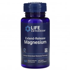 Магний, Magnesium, Life Extension, с пролонгированным высвобождением, 60 капсул (250 мг в 1 капсуле)