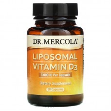 Витамин D липосомальный, Liposomal Vitamin D, Dr. Mercola, 5000 МЕ, 30 капсул