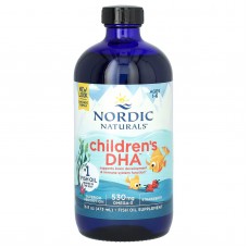 Рыбий жир для детей от 1 до 6 лет, Children's DHA, Nordic Naturals, клубника, жидкий, 530 мг, 473 мл