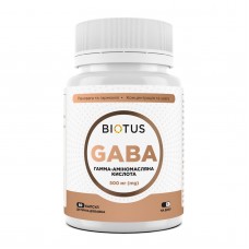 ГАМК (гамма-аміномасляна кислота), GABA, Biotus, 60 капсул