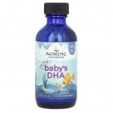 Рідкий риб'ячий жир для дітей + D3, Baby's DHA, Nordic Naturals, 60 мл
