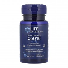 Super Ubiquinol CoQ10 with Enhanced Mitochondrial Support™ 100 mg - 30 softgels Life Extension