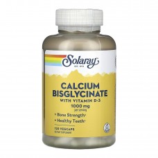 Calcium Bisglycinate with Vitamin D-3 1000mg - 120 vcaps Solaray