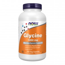 Glycine 1000 mg - 250 vcaps (Пошкоджена банка) Now Foods