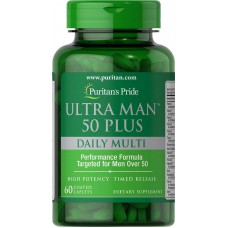Мультивитаминный комплекс для мужчин старше 50 лет Puritan's Pride Ultra Vita Man™ 50 Plus 60caplets Puritan's Pride