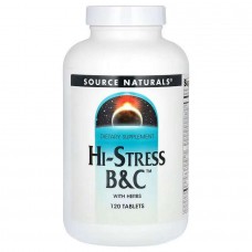 Комплекс B&C з травами Source Naturals Hi-Stress B&C With Herbs, 120 Tablets Source Naturals