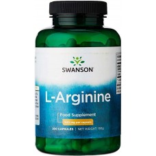 L-Arginina 500mg 200 caps Swanson