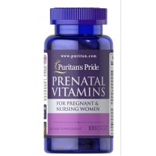 Витаминно-минеральный комплекс для беременных Puritan's Pride Prenatal Vitamins 100 Coated Caplets Puritan's Pride
