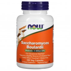 Сахароміцети буларді, Saccharomyces Boulardii, Now Foods, 5 млрд. КУО, 120 вегетаріанських капсул