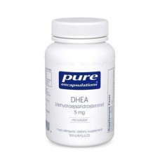 ДГЕА, DHEA, Pure Encapsulations, підтримка імунітету, спалювання жиру, гормонального балансу та емоційного благополуччя, 5 мг, 180 капсул