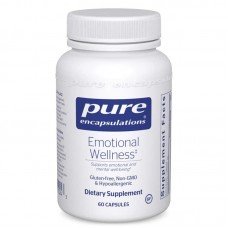 Емоційне здоров'я, Emotional Wellness, Pure Encapsulations, психічний добробут при помірному періодичному стресі, 60 капсул