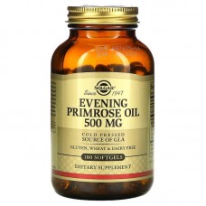 Олія вечірньої примули (Evening Primrose Oil), Solgar, 500 мг, 180 капсул