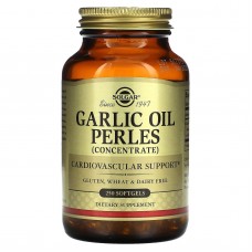 Часникова олія (Garlic Oil Perles), Solgar, концентрат, 250 капсул