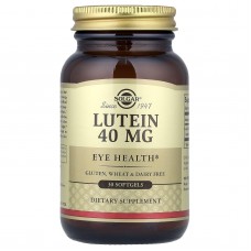 Лютеїн, Lutein, Solgar, 40 мг, 30 гелевих капсул