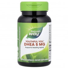 ДГЭА, Youthful You™, DHEA, Nature's Way, 5 мг, 60 веганских капсул
