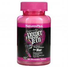 Витамины для девочек, Power Teen For Her, Nature's Plus, Source of Life, ягодный вкус, 60 таблеток