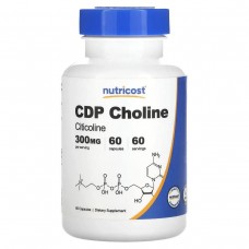 Холін Nutricost (CDP Choline) 300 мг 60 капсул