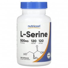 Серин Nutricost (L-Serine) 500 мг, 120 капсул