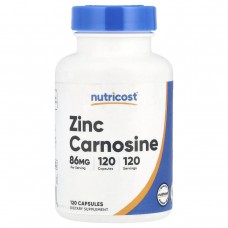 Цинк Карнозин Nutricost (Zinc Carnosine) 18 мг 120 капсул
