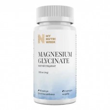 Магній гліцинат, Magnesium Glycinate, My Nutri Week, 60 капсул